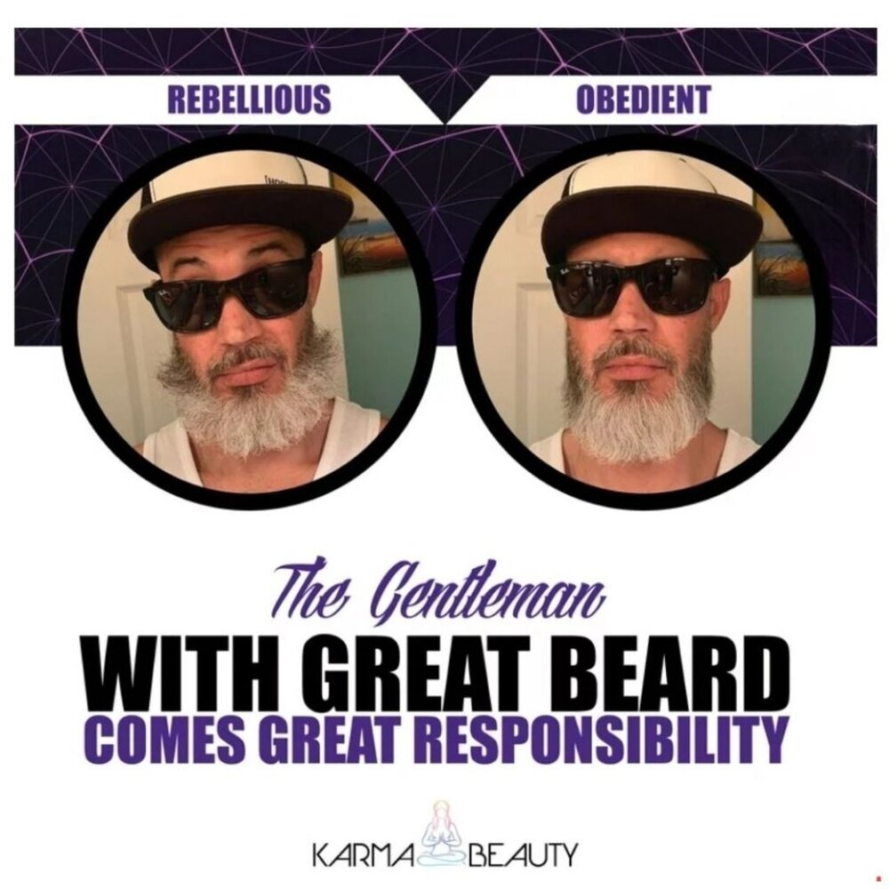 🆕️🆑️ Karma Beauty Gentlemen Beard Straightening Brush With Anti-Scald Bristles - Picture 5 of 11